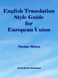 Icon image English Translation Style Guide for European Union