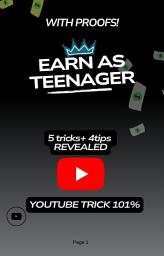 Icon image Earn as teenager: A youtube guide including tricks